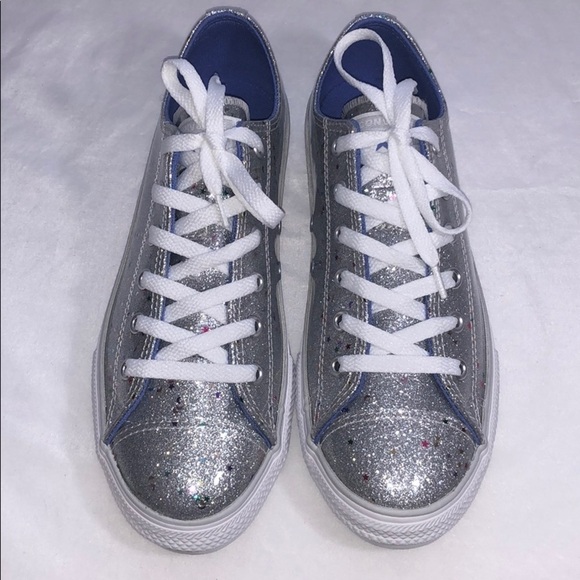 LAST ONE!! New Converse CTAS OX Glitter Sneakers Size 5 - Picture 6 of 16